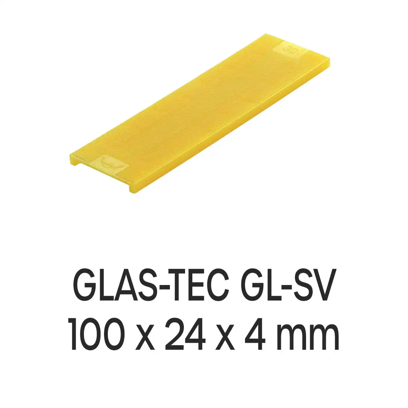 Roto GLAS-TEC GL-SV 100 x 24 x 4 mm Verglasungsklötze 1000 Stück