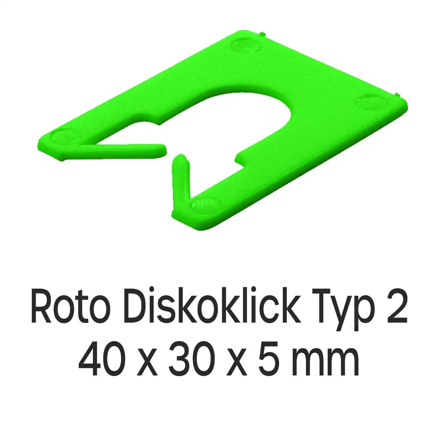 Distanzplatten Roto Diskoklick Typ 2 40 x 30 x 5 mm 1000 Stück