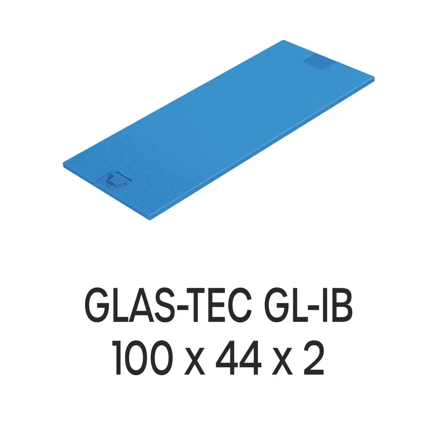 Roto Verglasungsklotz GLAS-TEC GL-IB, 100 x 44 x 1 mm, schwarz, 500 Stück