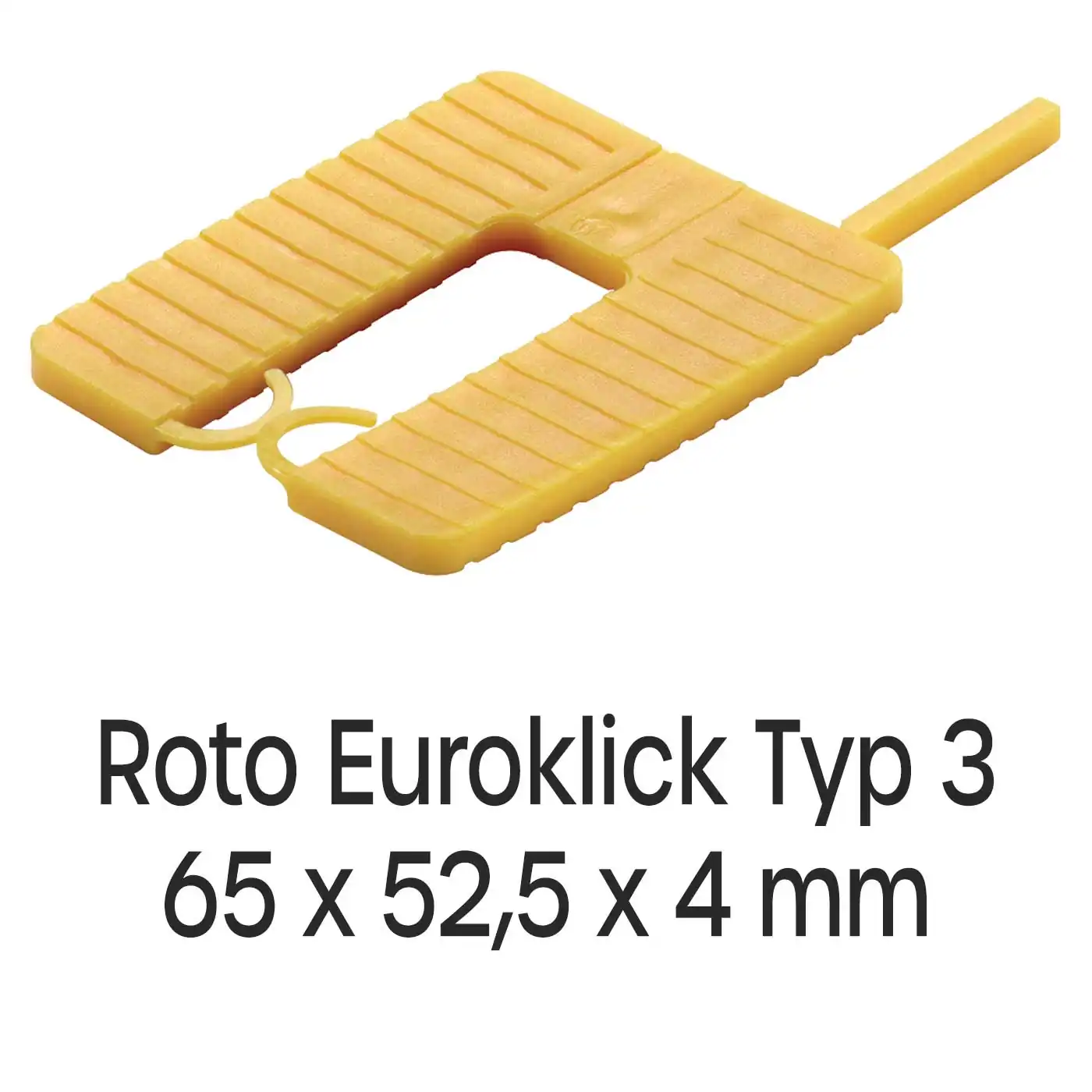 Distanzplatten Roto Euroklick Typ 2 65 x 52,5 x 4 mm 1000 Stück