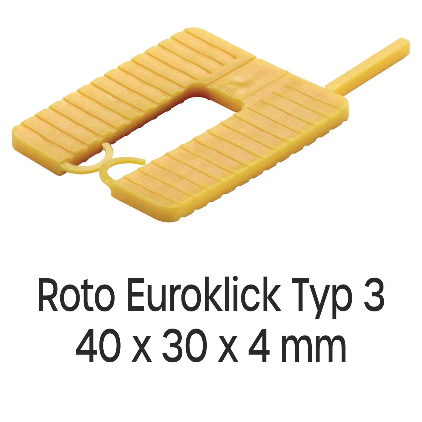 Distanzplatten Roto Euroklick Typ 3 40 x 30 x 4 mm 1000 Stück