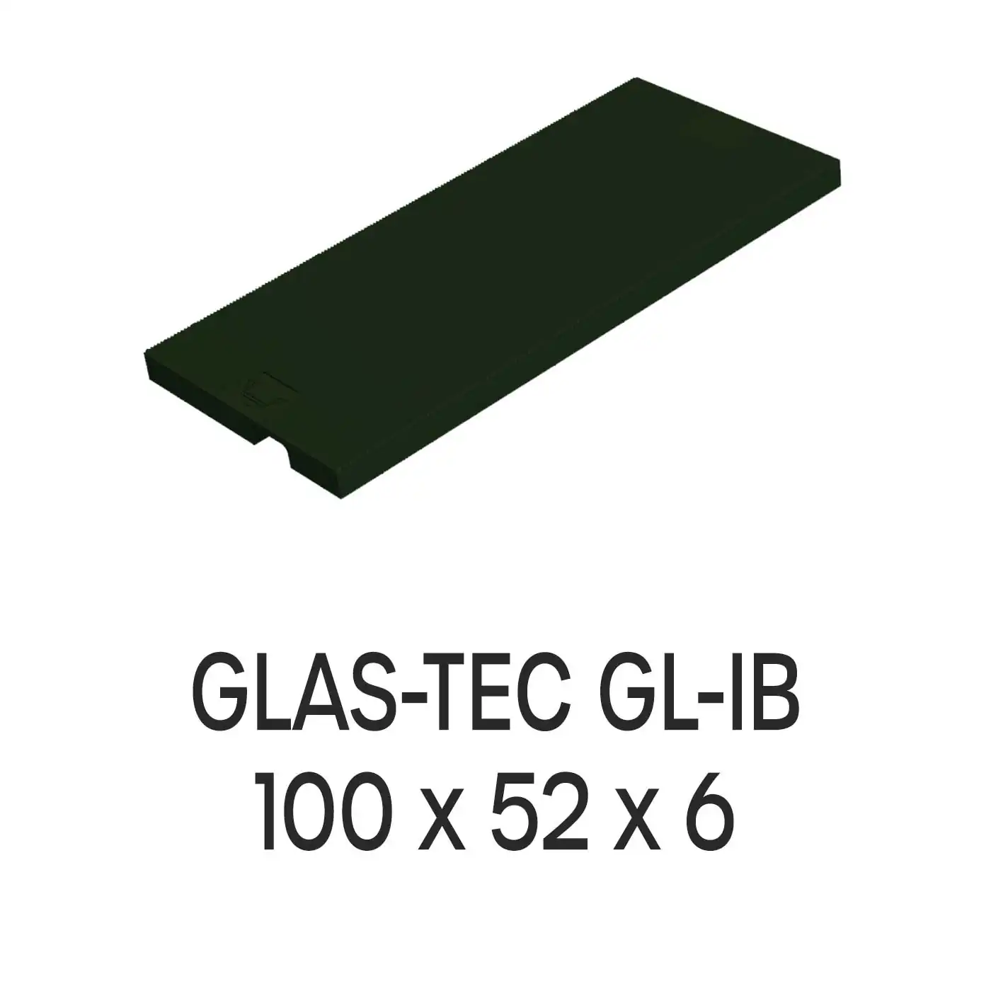 Roto Verglasungsklotz GLAS-TEC GL-IB, 100 x 52 x 6 mm, schwarz, 500 Stück