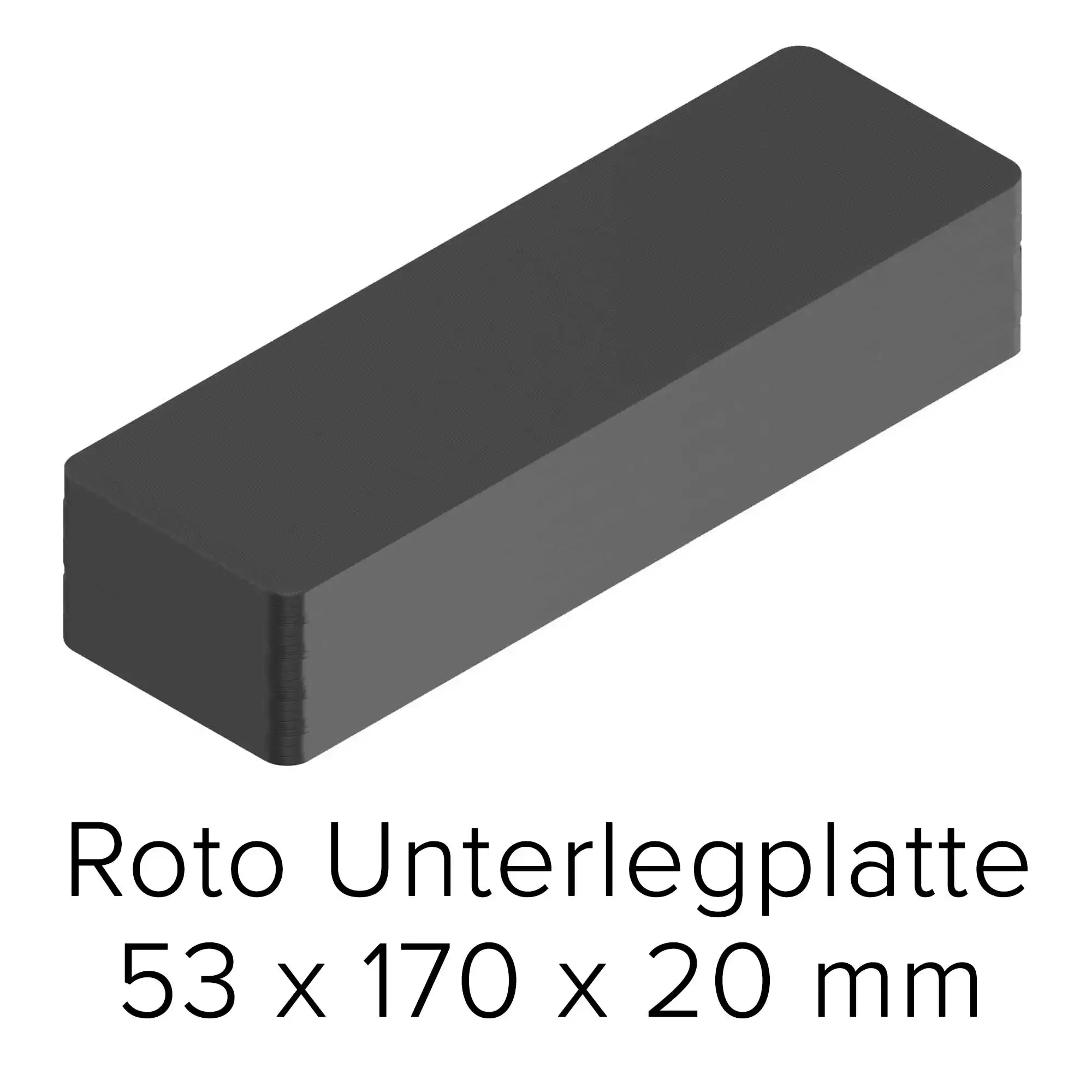 Roto Unterlegplatte 53 x 170 x 20 mm