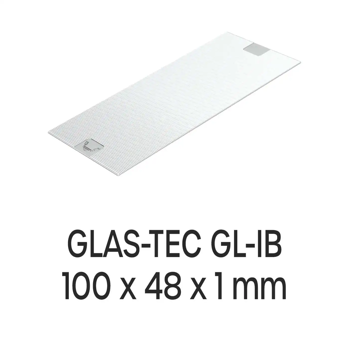 Roto Verglasungsklotz GLAS-TEC GL-IB, 100 x 48 x 1 mm, schwarz, 500 Stück