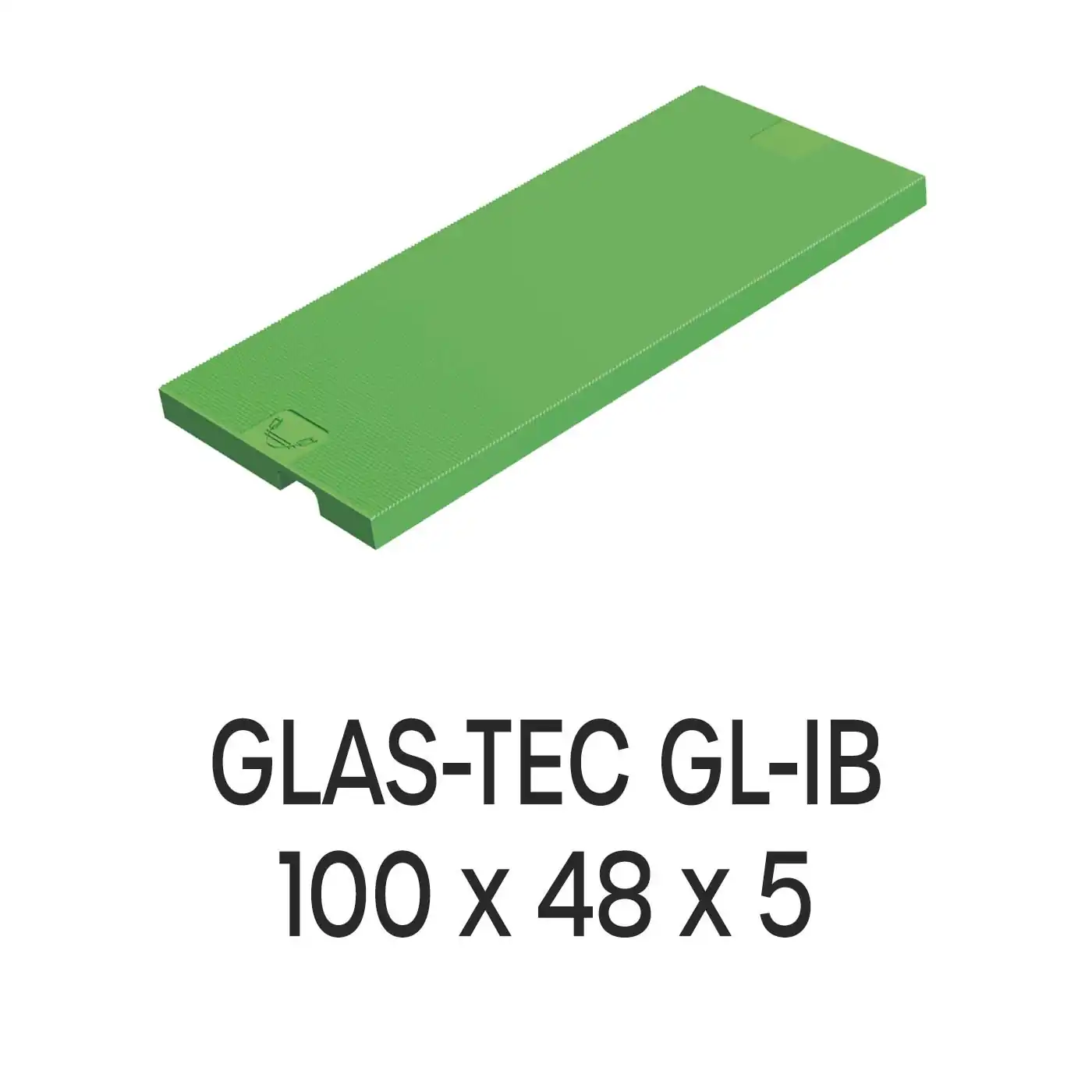 Roto Verglasungsklotz GLAS-TEC GL-IB, 100 x 48 x 5 mm, schwarz, 500 Stück