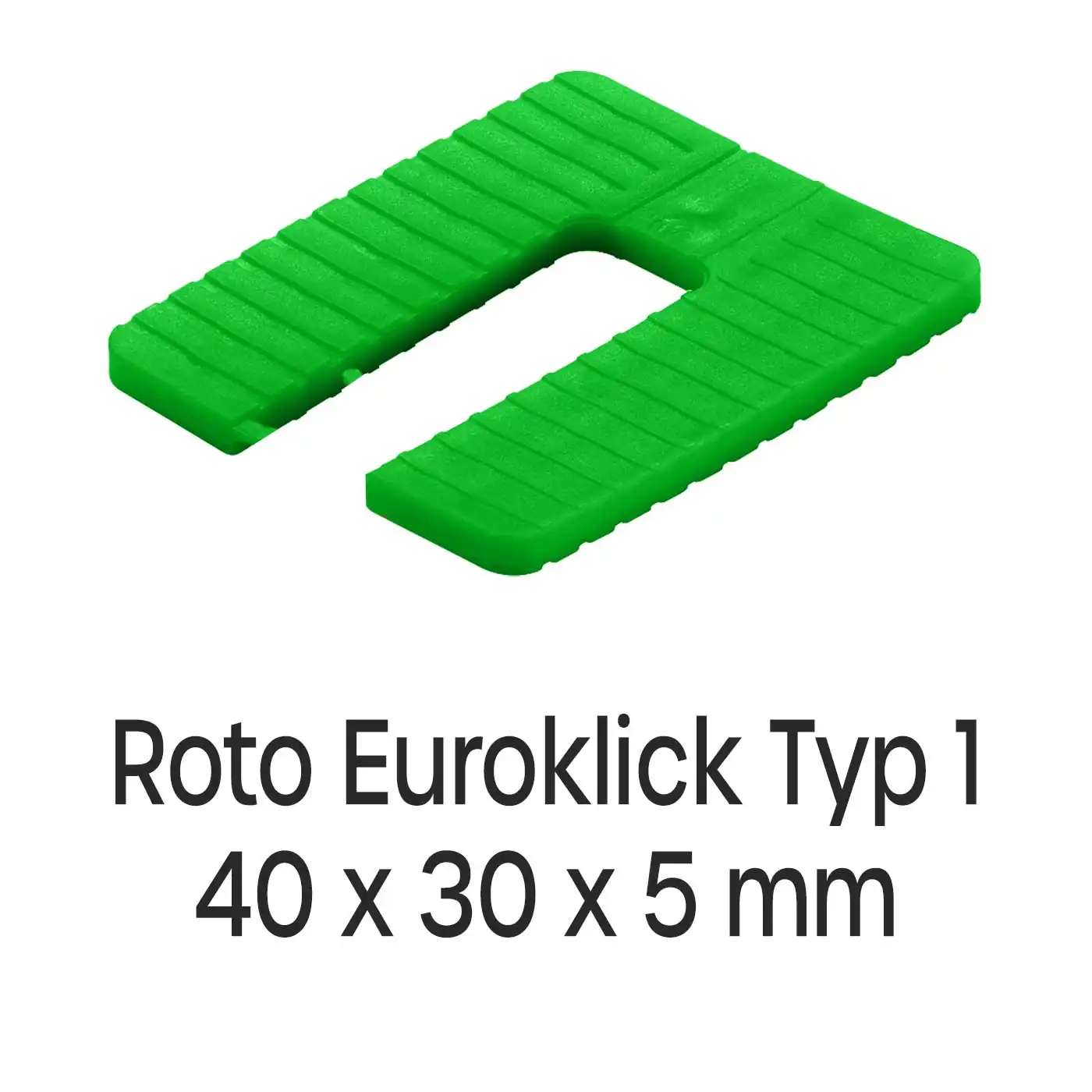 Distanzplatten Roto Euroklick Typ 1 40 x 30 x 5 mm 1000 Stück