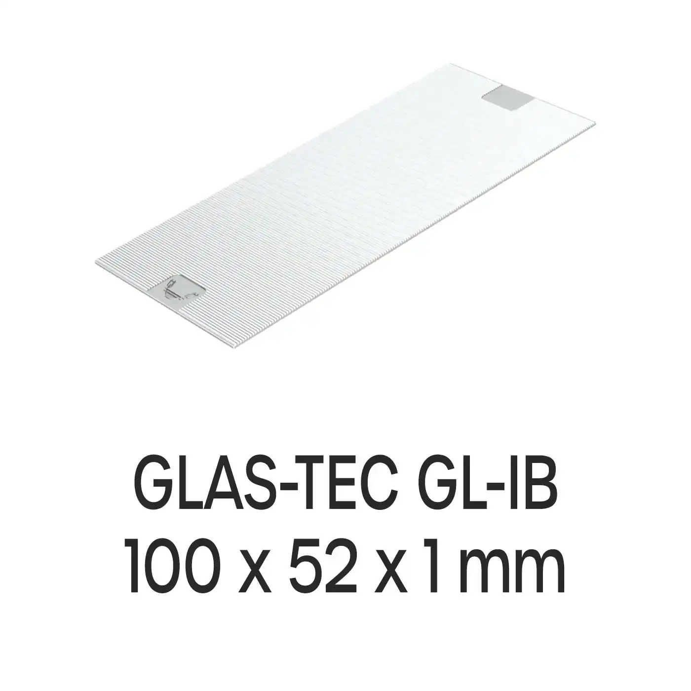 Roto Verglasungsklotz GLAS-TEC GL-IB, 100 x 52 x 1 mm, schwarz, 500 Stück