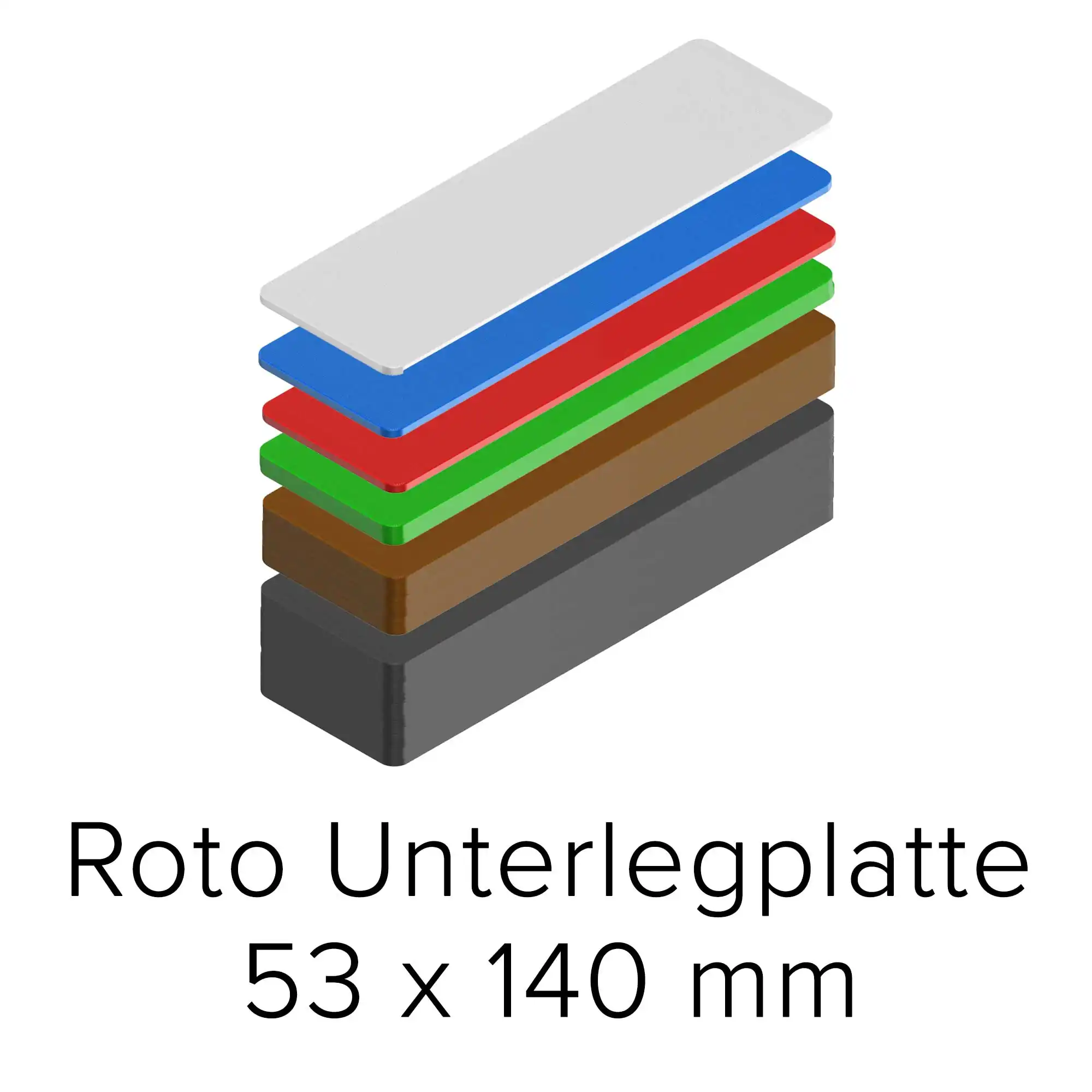 Roto Unterlegplatten Sortimentspaket 53 x 140 mm
