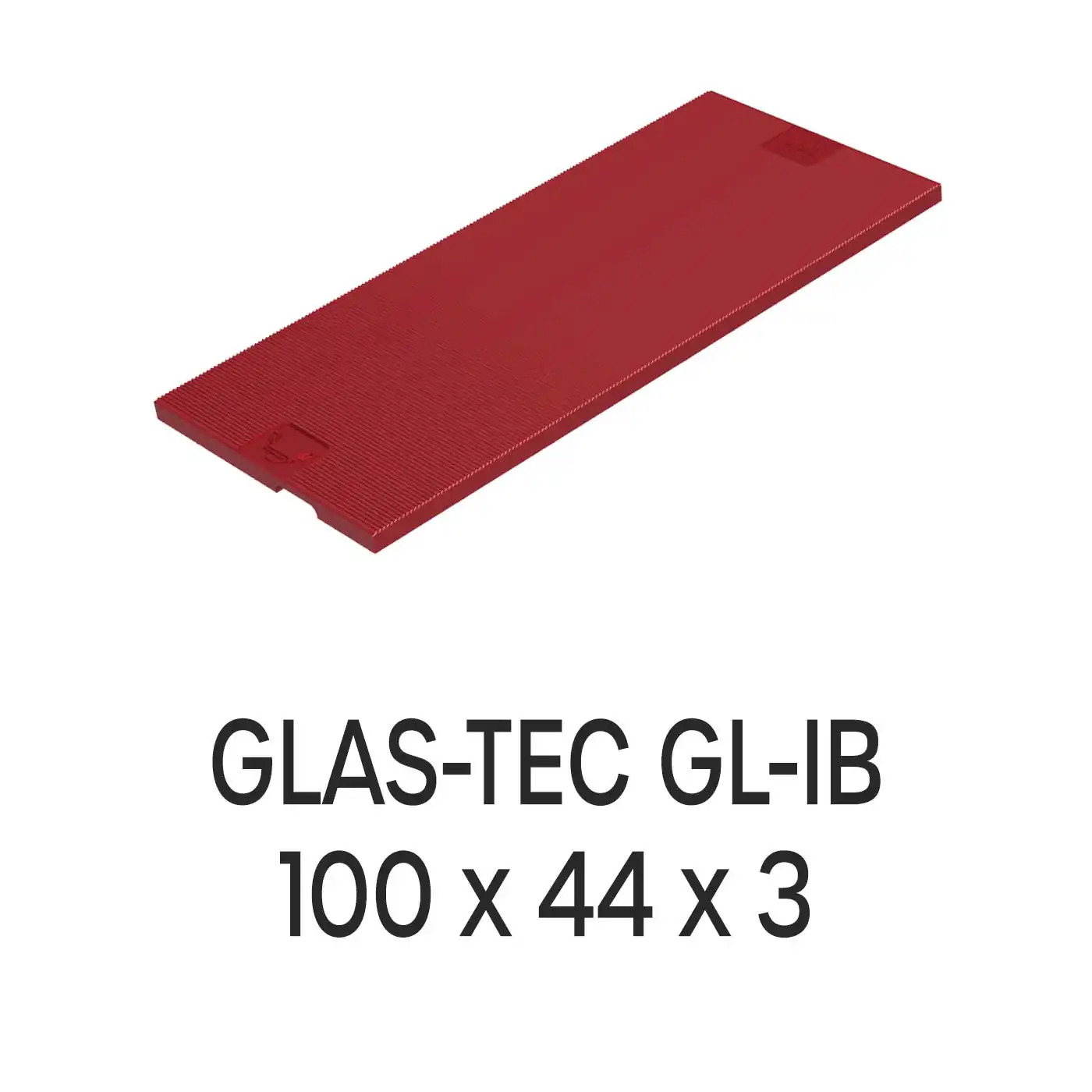 Roto Verglasungsklotz GLAS-TEC GL-IB, 100 x 44 x 3 mm, schwarz, 500 Stück
