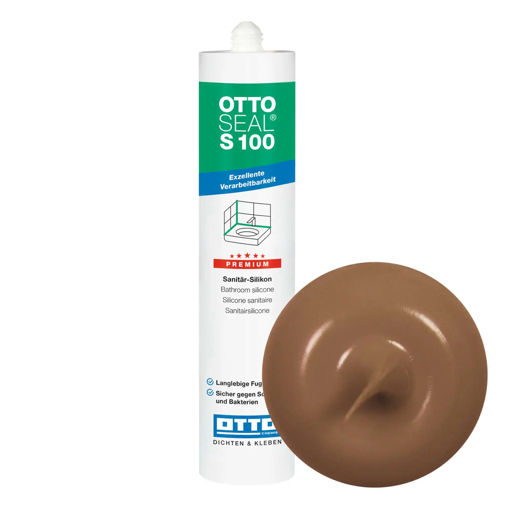 Ottoseal S 100 Sanitär-Silikon Caramel C09