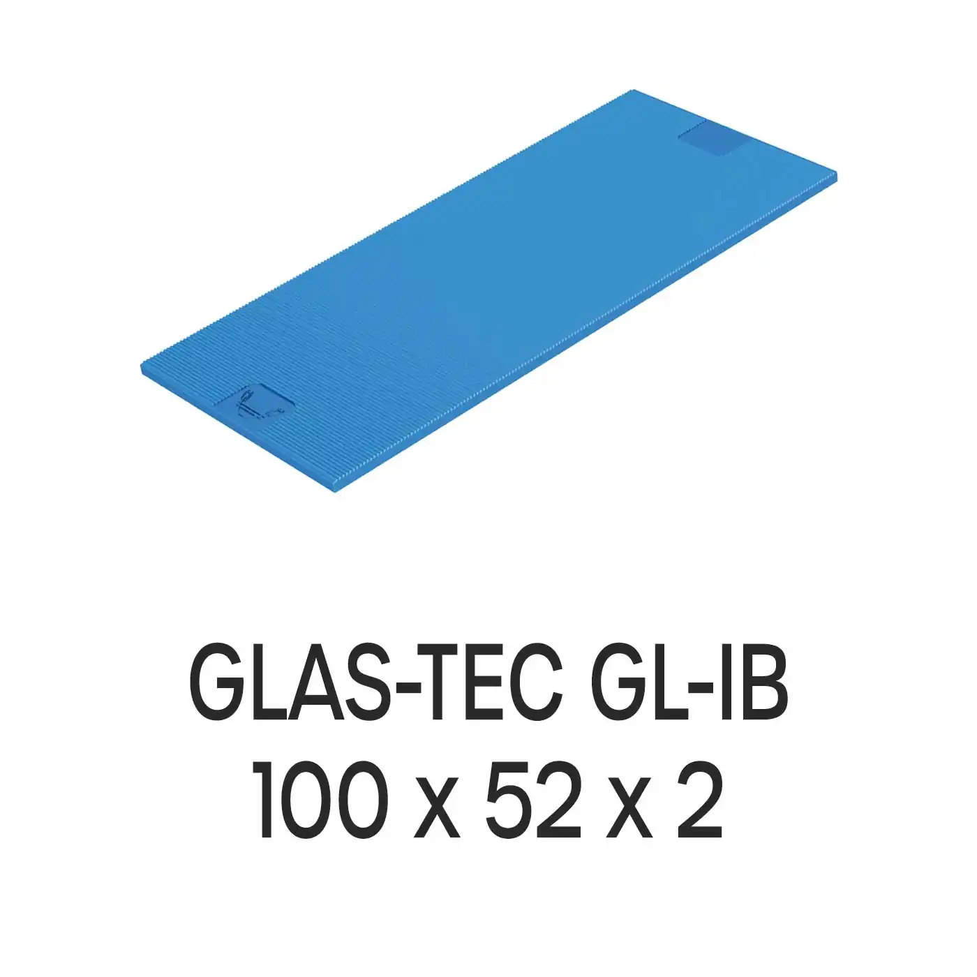 Roto Verglasungsklotz GLAS-TEC GL-IB, 100 x 52 x 2 mm, schwarz, 500 Stück