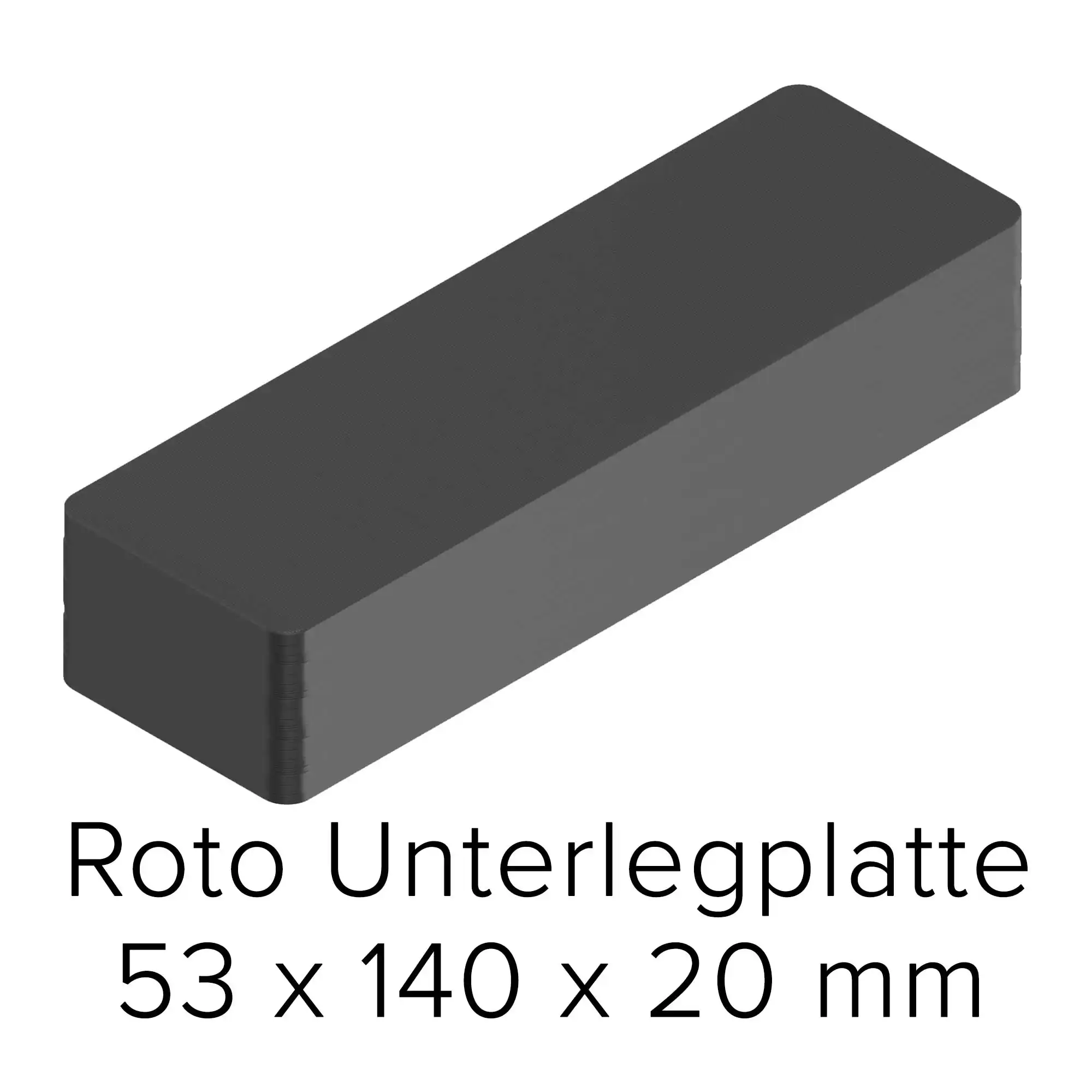 Roto Unterlegplatte 53 x 140 x 20 mm