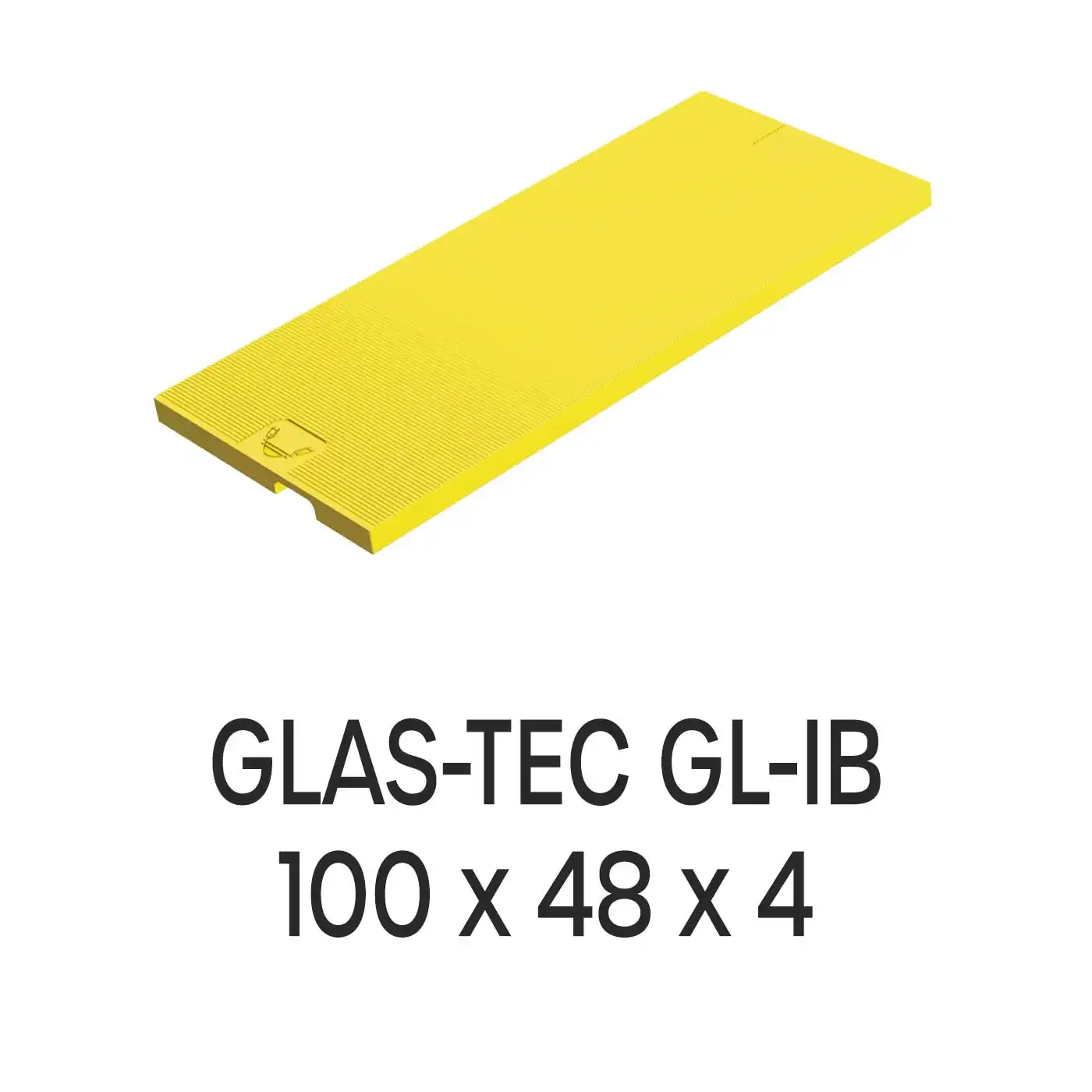Roto Verglasungsklotz GLAS-TEC GL-IB, 100 x 48 x 4 mm, schwarz, 500 Stück