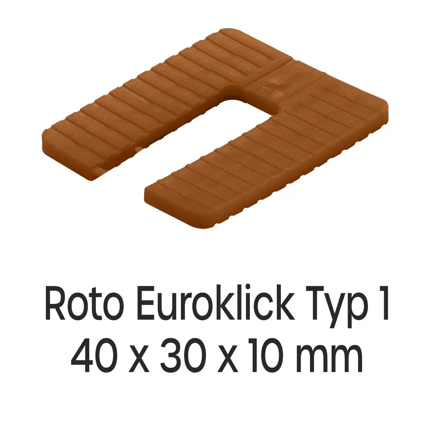 Distanzplatten Roto Euroklick Typ 1 40 x 30 x 10 mm 500 Stück