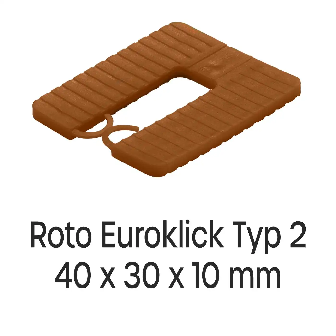 Distanzplatten Roto Euroklick Typ 2 40 x 30 x 10 mm 500 Stück