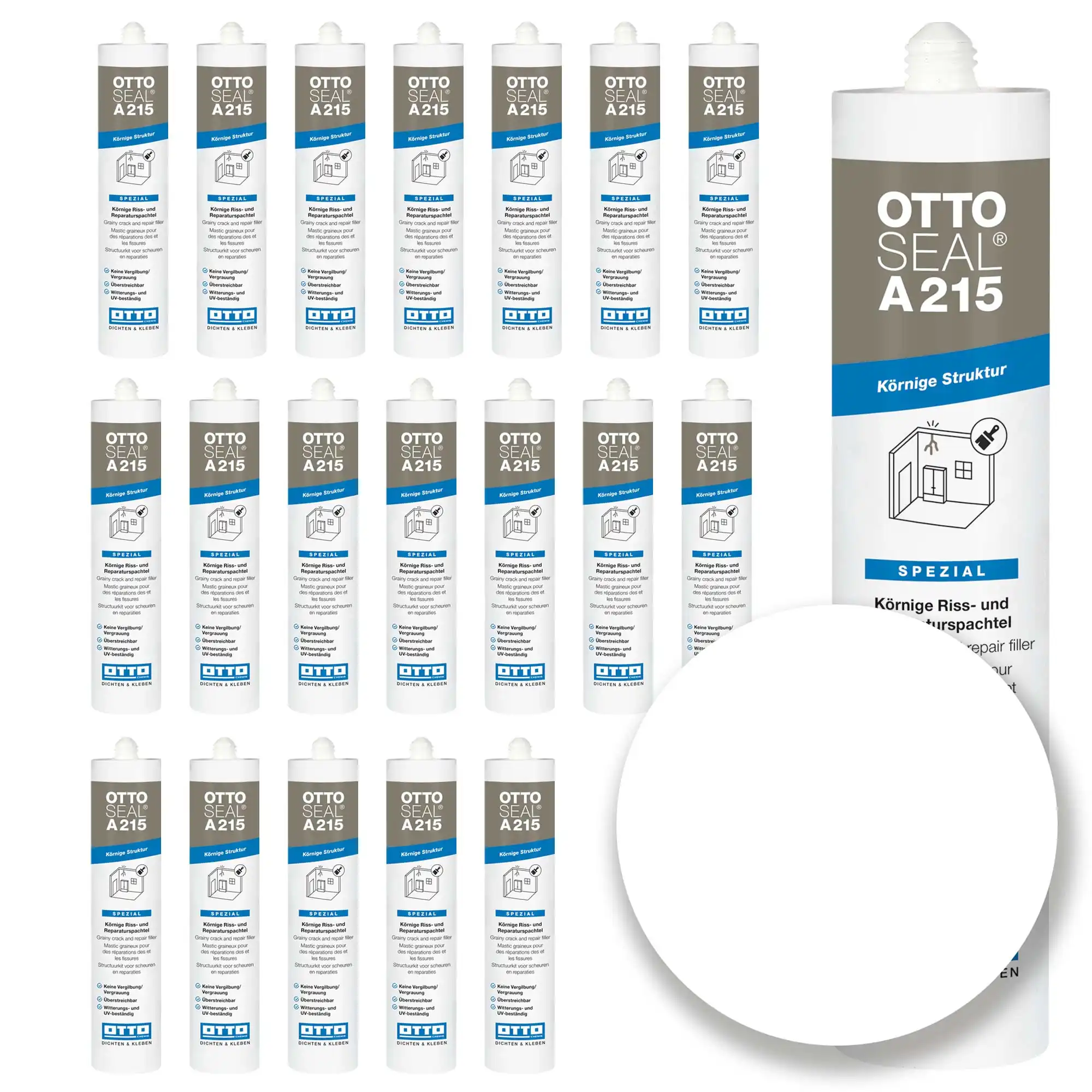 Dichtstoff Acryl Ottoseal  A215 weiß 20 Kartuschen